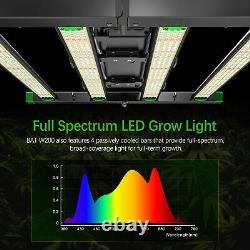 Bestva Bat 200w 400w 600w Led Grow Light Full Spectrum Pour Les Plantes D'intérieur Veg Ir