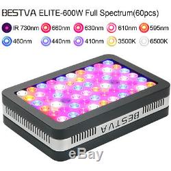Bestva Réflecteur 600w Full Spectrum Hydro Led Grow Light Avec Veg Bloom Commutateur