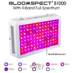 Bloomspect 1000w Led Grow Light Full Spectrum Veg Red Bloom 3 Modes & Daisy Chain