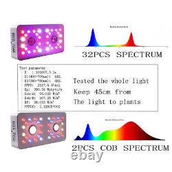 Cob 1000w Plant Grow Light Full Spectrum Reflector Series Uv Ir Veg & Bloom Lamp