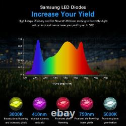 Crxsunny Fc4800 450w Samsung Led Grow Light Bar Full Spectrum Veg Flowers Uv Ir