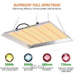 DW 3000W Lampe de culture LED Panneau IR Spectre complet Hydroponique Plante Veg Fleur