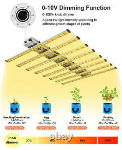 Dimmable Spider-8000 Samsung Full Spectrum Led Grow Light 10bar Pour Les Plantes Intérieures