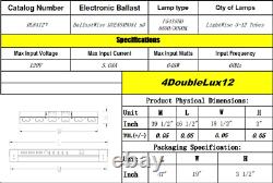 Durolux Dl8412t T5 Ho Steel Indoor Grow Light Fixture 4 Ft 12 Lampes Veg Bulb