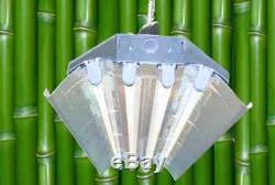 Durolux T5 Ho Intérieur Grow Light 4 Ft 4 Lampes Fluorescentes Dl844 Hydroponique Veg