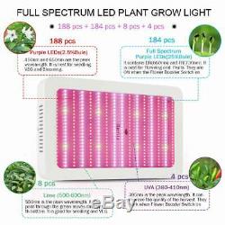 Ensemble De 2 2000w Led Grow Light Full Spectrum Pour Tous D'intérieur Plante Veg Lampe Fleur