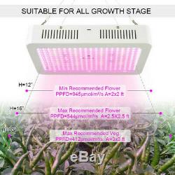 Ensemble De 2 2500w Led Grow Light Full Spectrum Pour Tous D'intérieur Plante Veg Lampe Fleur