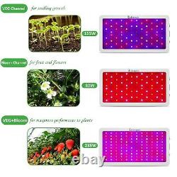 Exlenvce 1500w 1200w Led Grow Light Full Spectrum Pour Les Plantes Intérieures Veg Et F