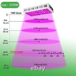 Exlenvce 1500w 1200w Led Grow Light Full Spectrum Pour Les Plantes Intérieures Veg Et F