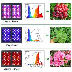 Famurs 1500w Triple Chip Full Spectrum Led Grow Light Pour Les Plantes À L'intérieur Bloom Veg