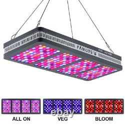 Famurs 3000w Triple Chip Réflecteur Full Spectrum Led Grow Light Veg Bloom
