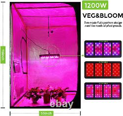 Greengo 1200w Led Grow Light Avec Veg & Bloom Switch 3 Puces Led Plant Grow Lampe