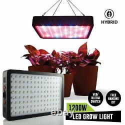 Hybrid 1200w Led Grow Light Full Spectrum Veg Flower Indoor Plant Lamp Panel