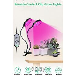 Lampe de croissance à LED hydroponique avec minuterie pour plantes d'intérieur à spectre complet pour légumes et fleurs