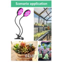 Lampe de croissance à LED hydroponique avec minuterie pour plantes d'intérieur à spectre complet pour légumes et fleurs
