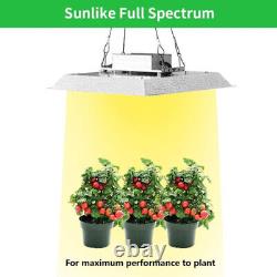 Lampe de culture à LED 3000W Full Spectrum pour plantes d'intérieur en phase végétative et floraison hydroponique.