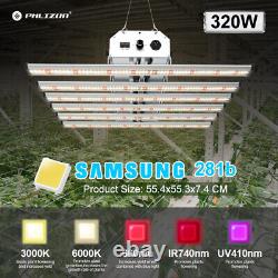 Lampe de culture de plantes à spectre complet 320W avec LED Samsung LM281B UV+IR pour les végétaux médicinaux.