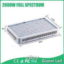 Led 2000w Croître Lampe Kits Lumière Pour Plante Vegs Hydroponique Croissance Full Spectrum