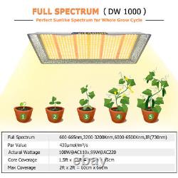 Led Grow Light 1500w Full Spectrum Pour Toutes Les Plantes Hydroponiques Intérieures