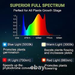 Led Grow Light Full Spectrum Samsung Lm301 Pour Les Plantes Intérieures Veg Flower 200 Watt