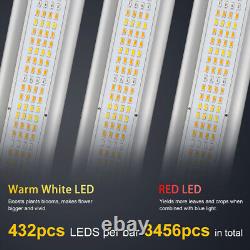 Lumière de croissance LED 1000W 6x6ft 3465pcs Diodes Barre de croissance Spectre complet pour VEG intérieur