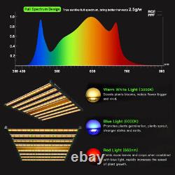 Lumière de croissance LED 1000W 6x6ft 3465pcs Diodes Barre de croissance Spectre complet pour VEG intérieur