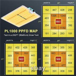 Lumière de croissance LED 1000W Full Spectrum Hydroponique pour plantes d'intérieur Veg Flower Samsung IR