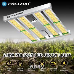 Lumière de croissance LED 2000W Couverture 4x4ft Spectre complet pour plantes d'intérieur en hydroponie