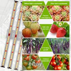 Lumière de croissance LED Full Spectrum 640W pour plantes médicinales d'intérieur Veg Flower Bar pliable