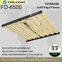 Lumière de croissance LED Phlizon Smart FD6500 spectre complet pour plantes hydroponiques Veg Flower
