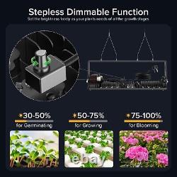 Lumière de croissance LED Samsung 400W Full Spectrum pour plantes d'intérieur toutes les étapes Veg Flower Bloo