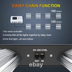 Lumière de croissance LED Samsung 450W à spectre complet pour plantes d'intérieur, lampe réglable pour légumes et fleurs