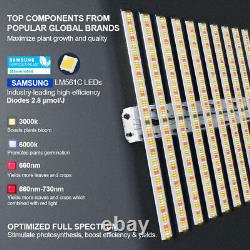 Lumière de croissance LED Spider 6500W 6×6FT Couverture Lampe de culture commerciale à spectre complet