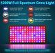Lumière De Croissance Led à Spectre Complet 1200w Veg Bloom Switch Pour L'hydroponie Intérieure 3x3ft
