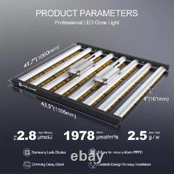 Lumière de croissance LED de 1000W dimmable imperméable à spectre complet pour serre hydroponique