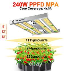 Lumière de croissance PHLIZON Pro2000W 1152PC LEDs Spectre complet 2.8 µmol/J 4x4ft Lampe de croissance