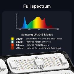 Lumière de croissance Samsung LED de 400W à spectre complet pour plantes d'intérieur à toutes les étapes de la croissance végétative