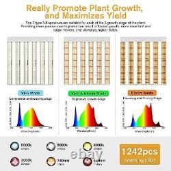 Lumière de croissance à DEL SPF2000 PRO 200W avec spectre complet Veg & Bloom Dimmer Timer