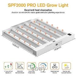 Lumière de croissance à DEL SPF2000 PRO 200W avec spectre complet Veg & Bloom Dimmer Timer