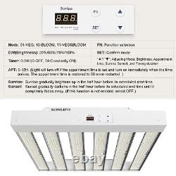 Lumière de croissance à DEL SPF2000 PRO 200W avec spectre complet Veg & Bloom Dimmer Timer