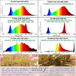 Lumière de croissance à spectre complet de 4000W pour plantes d'intérieur VEG Bloom avec système à double interrupteur