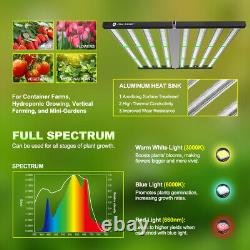 Lumière de croissance de plante Phlizon 1000W Samsung LED Barre Plein Spectre pour tentes intérieures 6x6ft