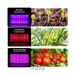 Lumière de croissance des plantes KOSCHEAL LED Full Spectrum 2000W, lumière de croissance des plantes avec Veg & Bloo