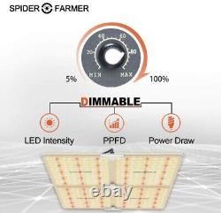 Lumière de culture intérieure pour tente de culture Spider Farmer SF-4000 LED Lumière de croissance pour potager de légumes