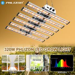 Lumières de croissance Phlizon BAR-4000W à spectre complet dimmable pour les plantes de légumes en floraison avec Samsungled