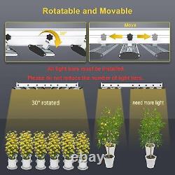 Lumières de croissance Phlizon BAR-4000W à spectre complet dimmable pour les plantes de légumes en floraison avec Samsungled