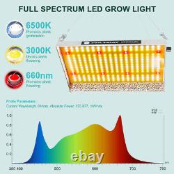 Lumières de culture LED 1000W Dimmables, spectre complet 3x3ft pour plantes d'intérieur, végétation et floraison