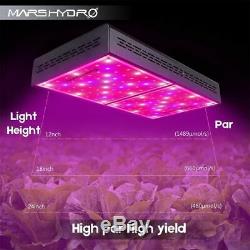 Mars Hydro Eco 600w Led Grow Light Indoor Usine Full Spectrum Ir Veg Panel Bloom
