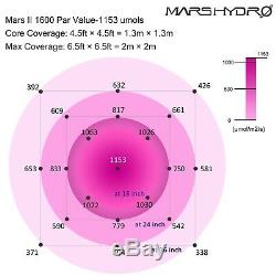 Mars II 1600w Led Grow Light Veg Fleur + 48x48x78 Grossir Tente Hut Intérieur Chambre