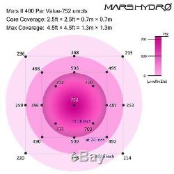 Mars II 400w Led Grow Light Veg Usine De Fleur + 27 '' X 27 '' X 63 '' Intérieur Kit Tente Grossir